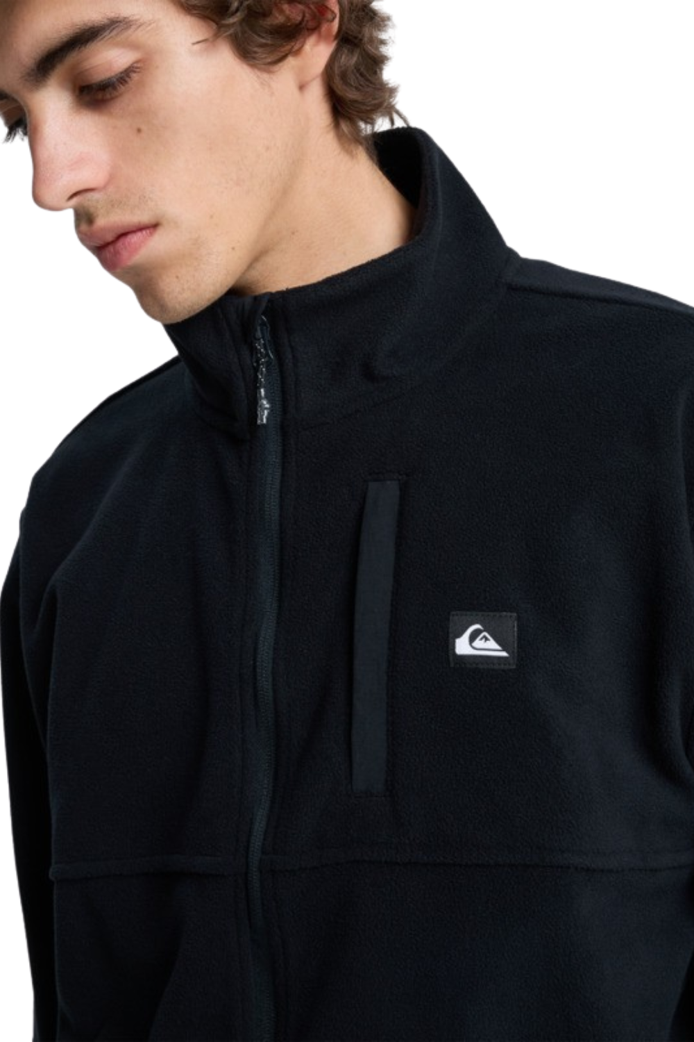 Quiksilver Mens No Destination Full Zip Fleece Black