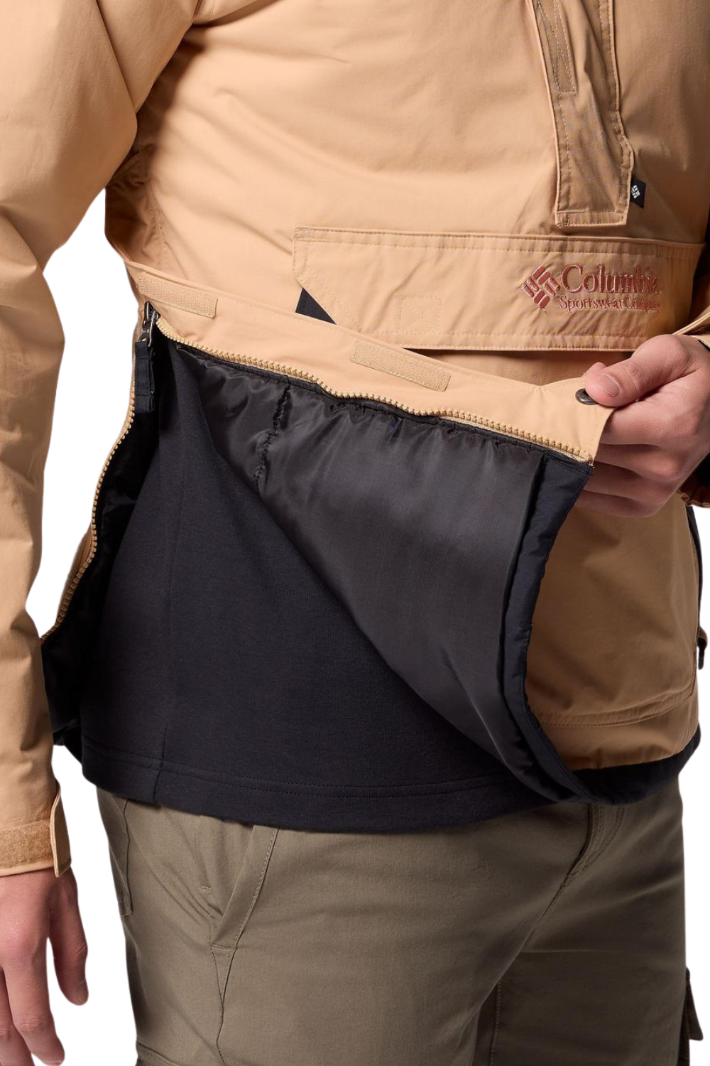 Columbia Mens Challenger II Insulated Pullover Jacket Canoe/Black