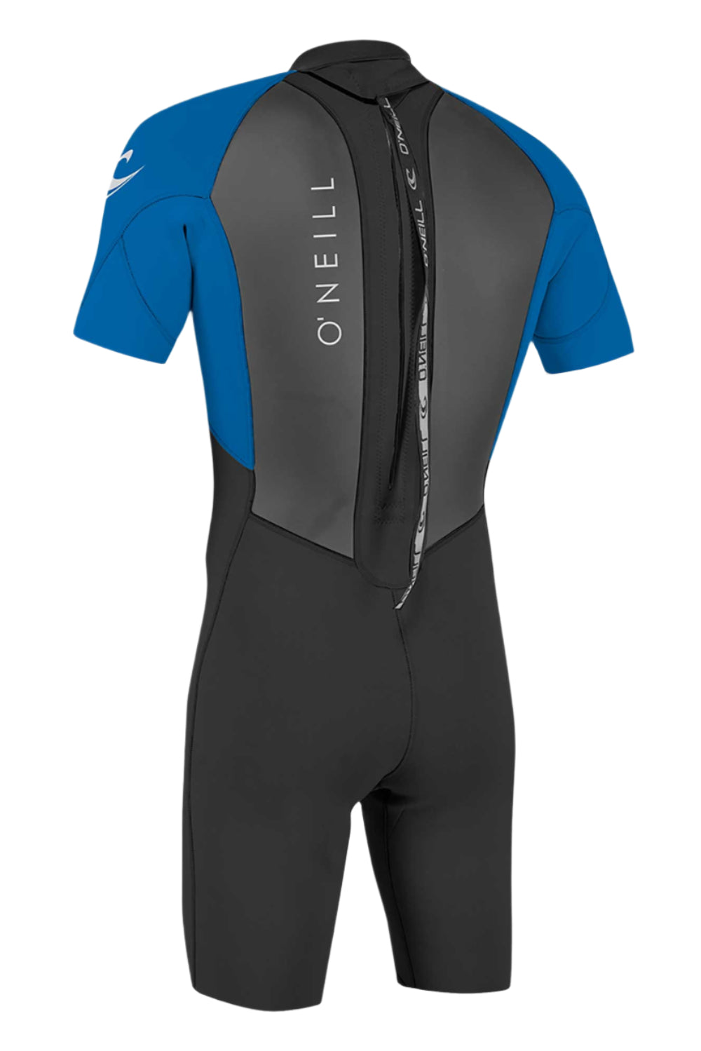 O'Neill Reactor-2 2mm Back Zip Short Sleeve Spring Wetsuit Black/Ocean