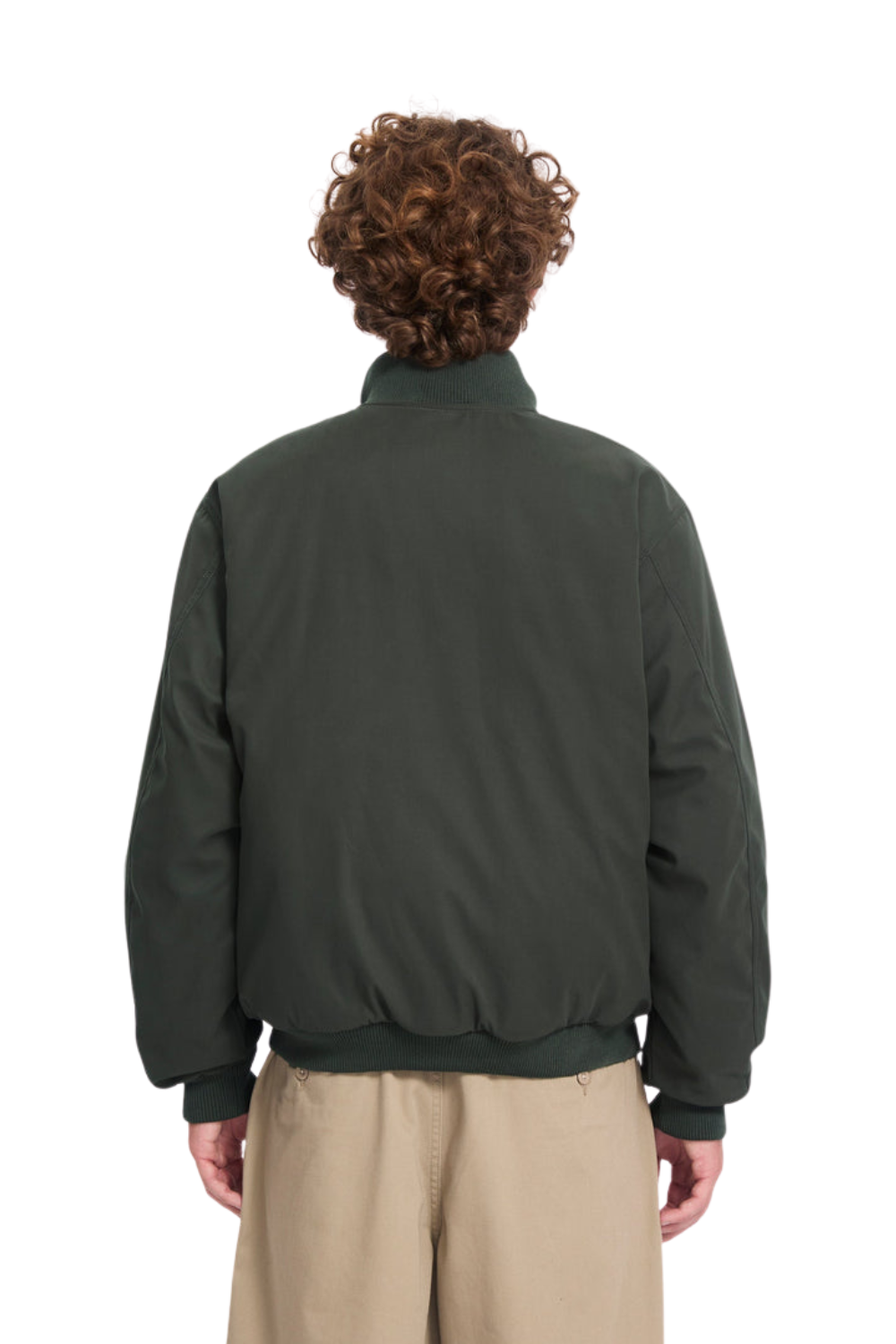 Volcom Damerman Mens Bomber Jacket Rinsed Black