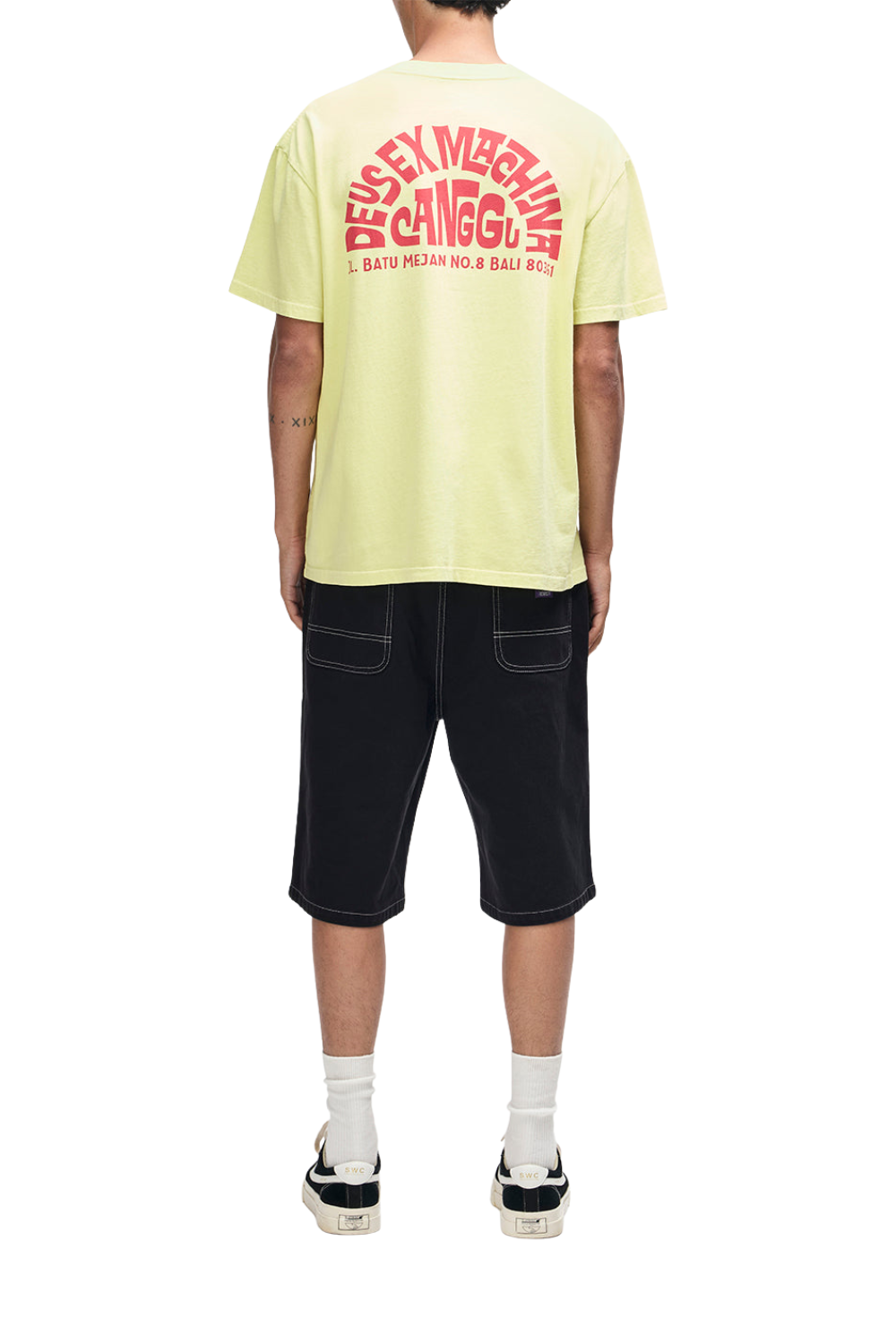 Deus Canggu Address Mens T-Shirt Canary Yellow