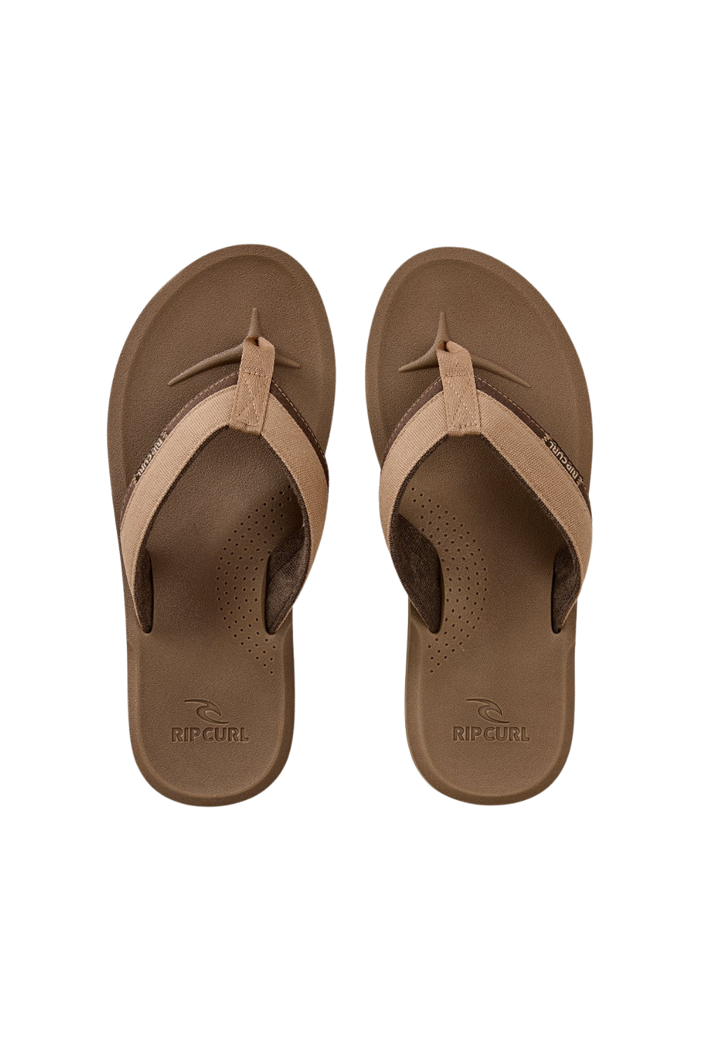 Rip Curl Reactor 2.0 Bloom Mens Open Toe Flip Flops Mocha