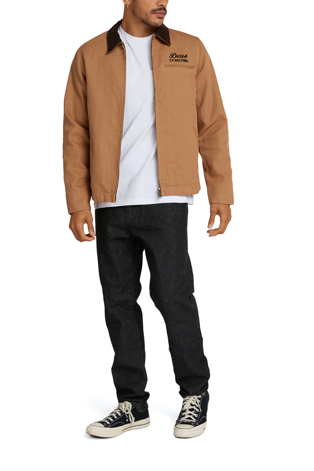 Deus Address Mens Workwear Jacket Dijon Tan