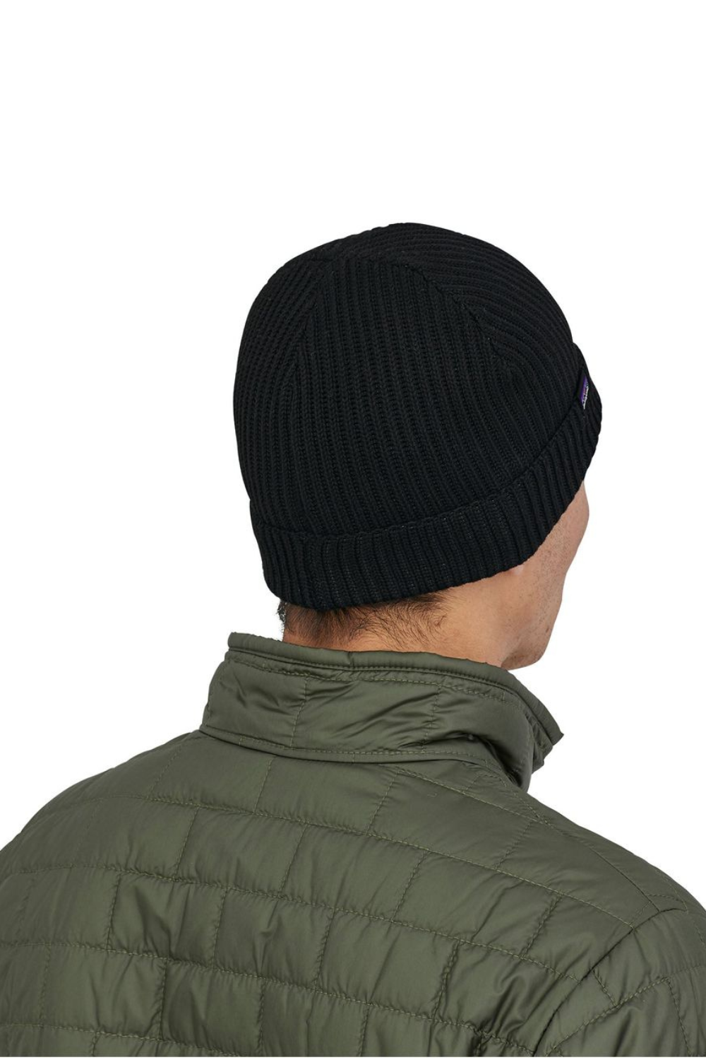 Patagonia Fishermans Rolled Beanie Black