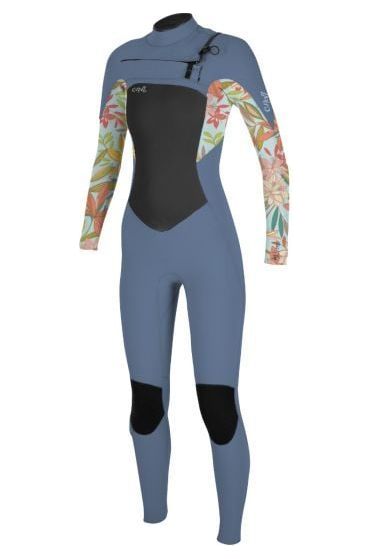 O'Neill Girls Epic 4/3 Chest Zip Full Wetsuit Infinity Dahlia