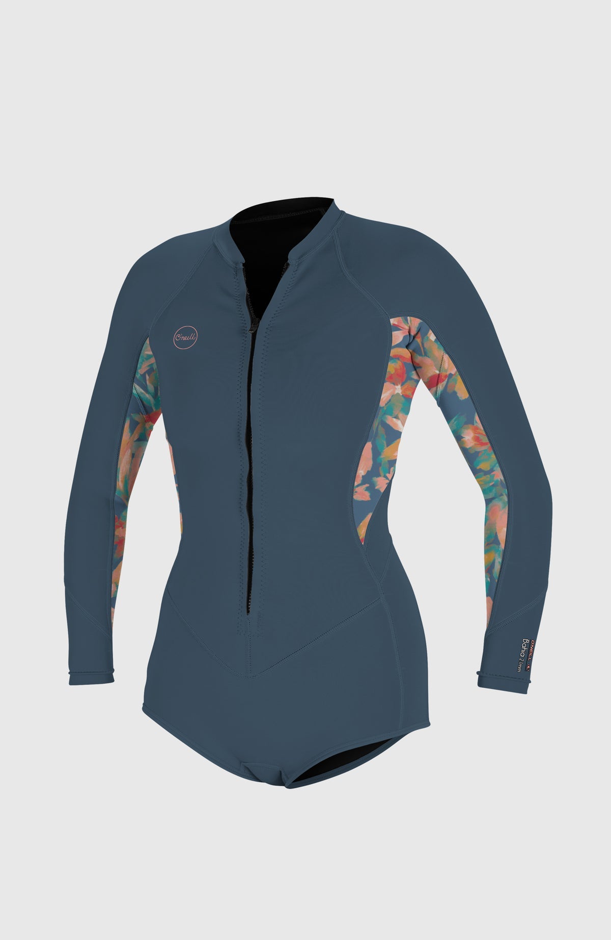 O'Neill Womens Bahia 2/1 Front Zip L/S Short Spring Suit