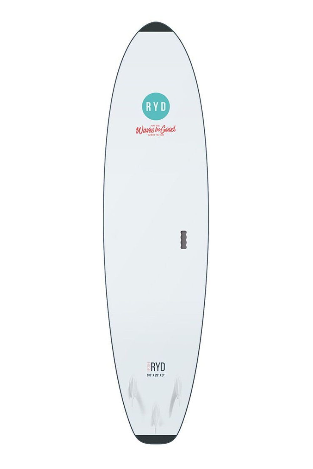 RYD Fresh Wide Soft Top Surfboard Deep Blue