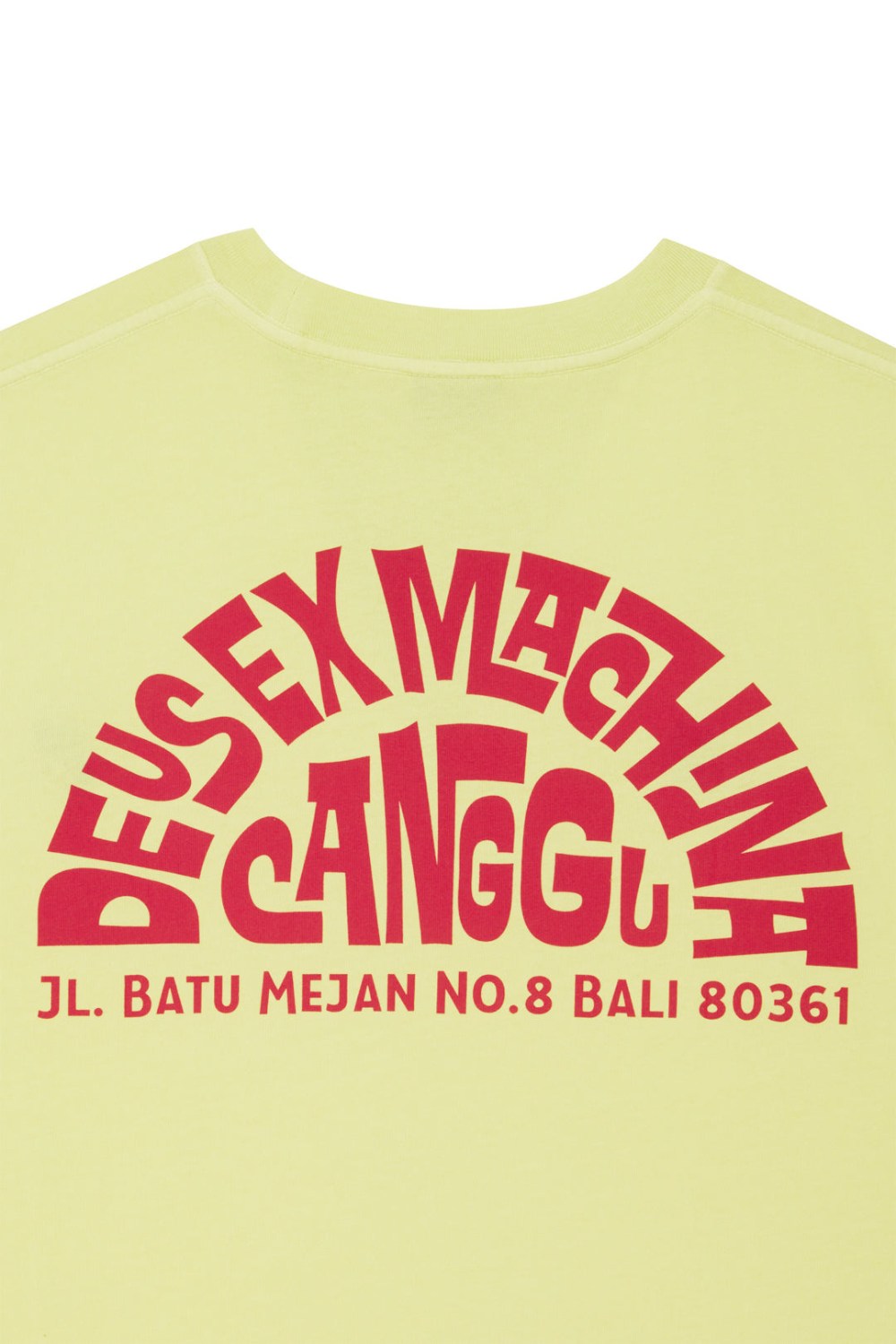Deus Canggu Address Mens T-Shirt Canary Yellow