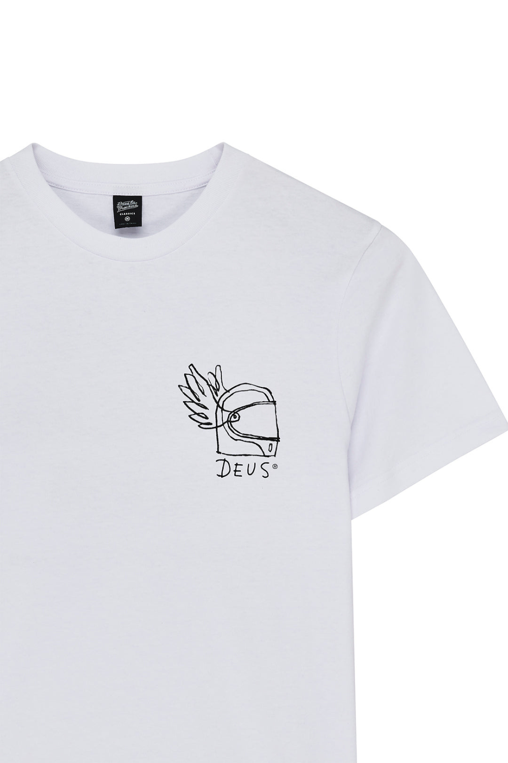 Deus Harajuku Helmet Mens T-Shirt White