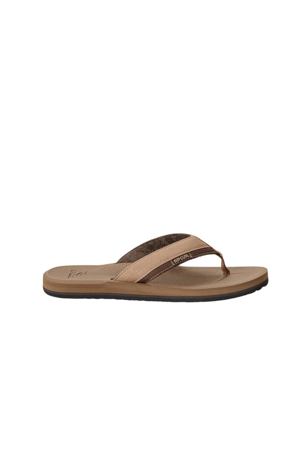 Rip Curl Reactor 2.0 Bloom Mens Open Toe Flip Flops Mocha