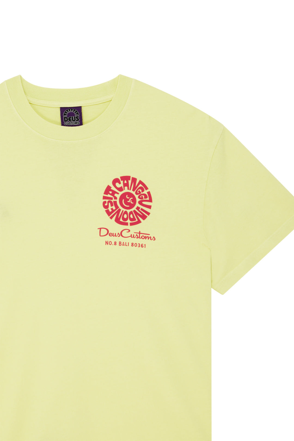 Deus Canggu Address Mens T-Shirt Canary Yellow