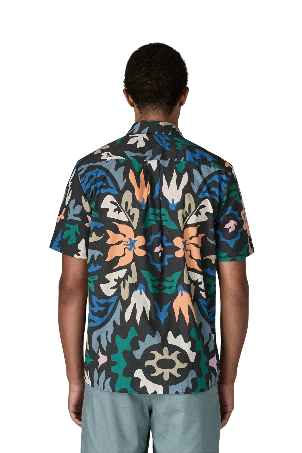 Patagonia Mens Go To Shirt Kaleido Black