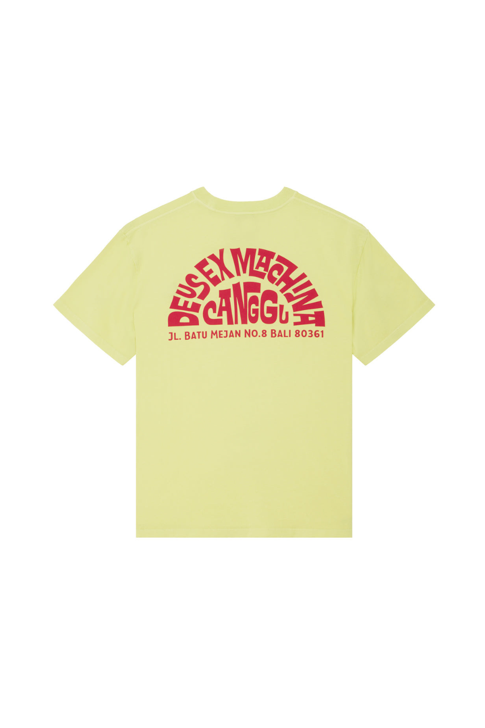 Deus Canggu Address Mens T-Shirt Canary Yellow