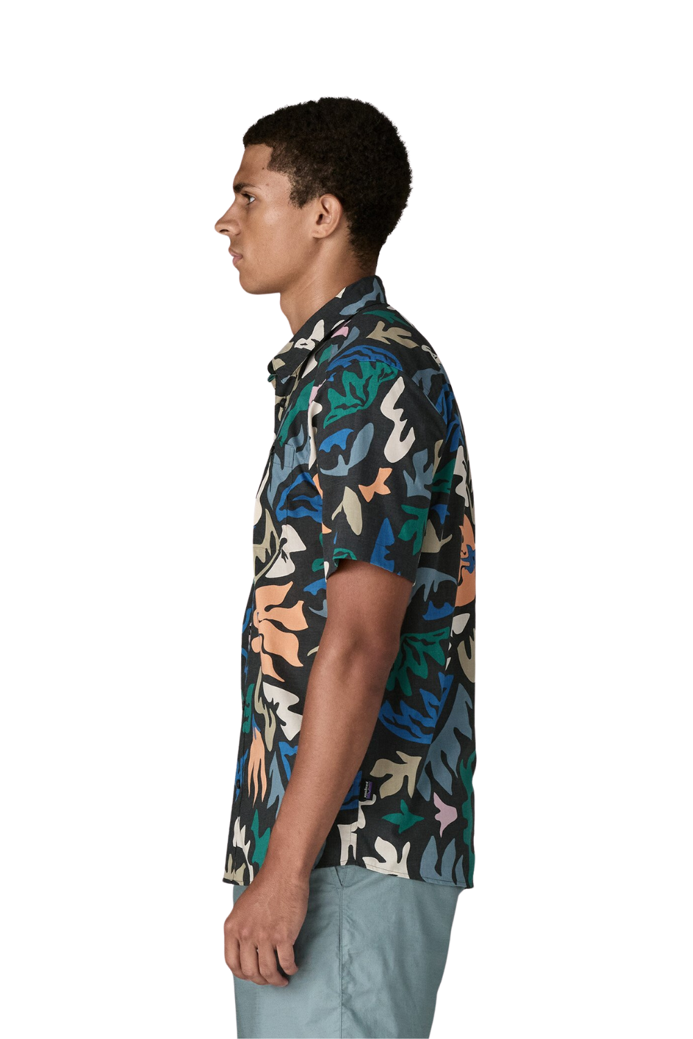Patagonia Mens Go To Shirt Kaleido Black