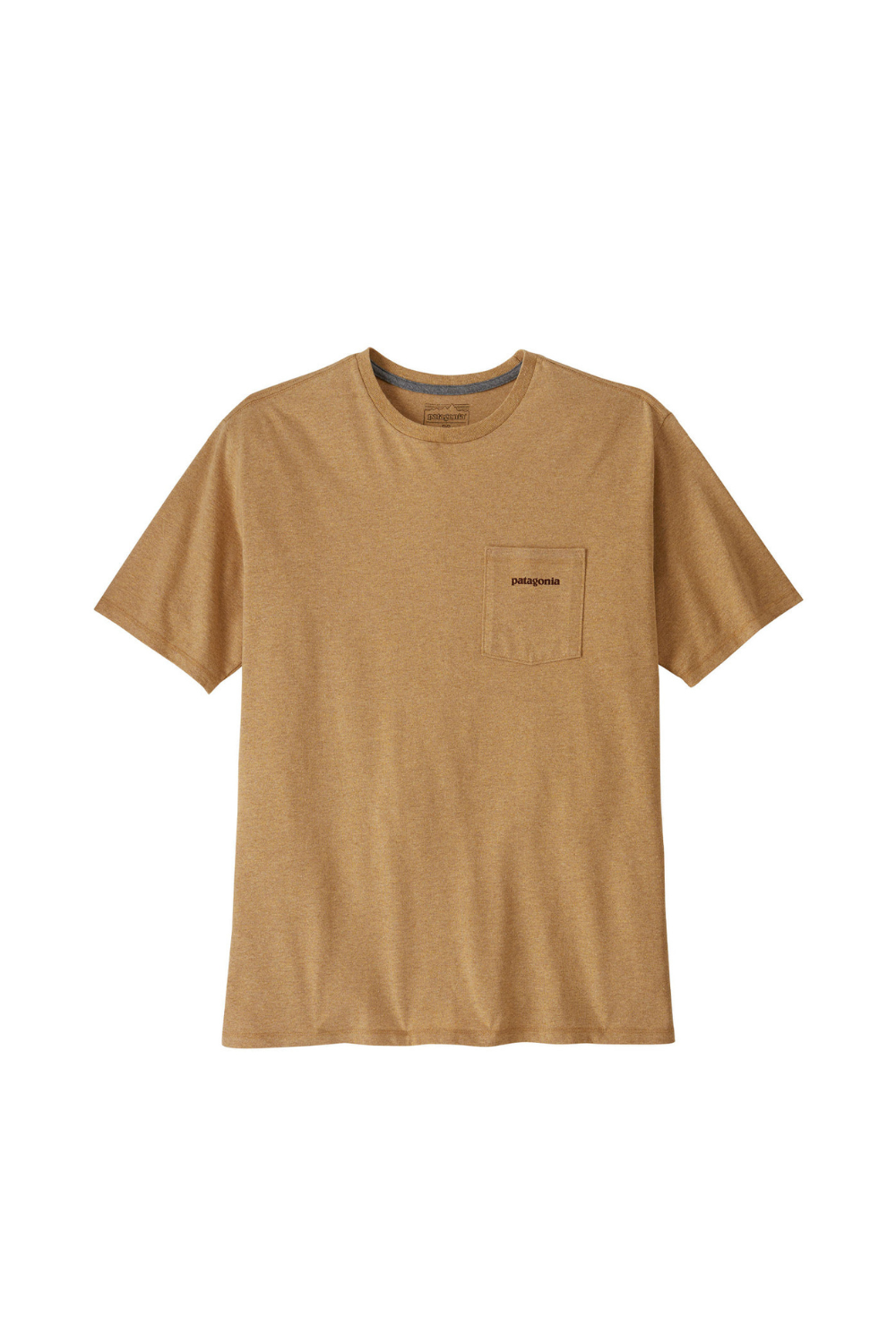Patagonia Mens Boardshort Logo Pocket Responsibili T-Shirt Talon Gold