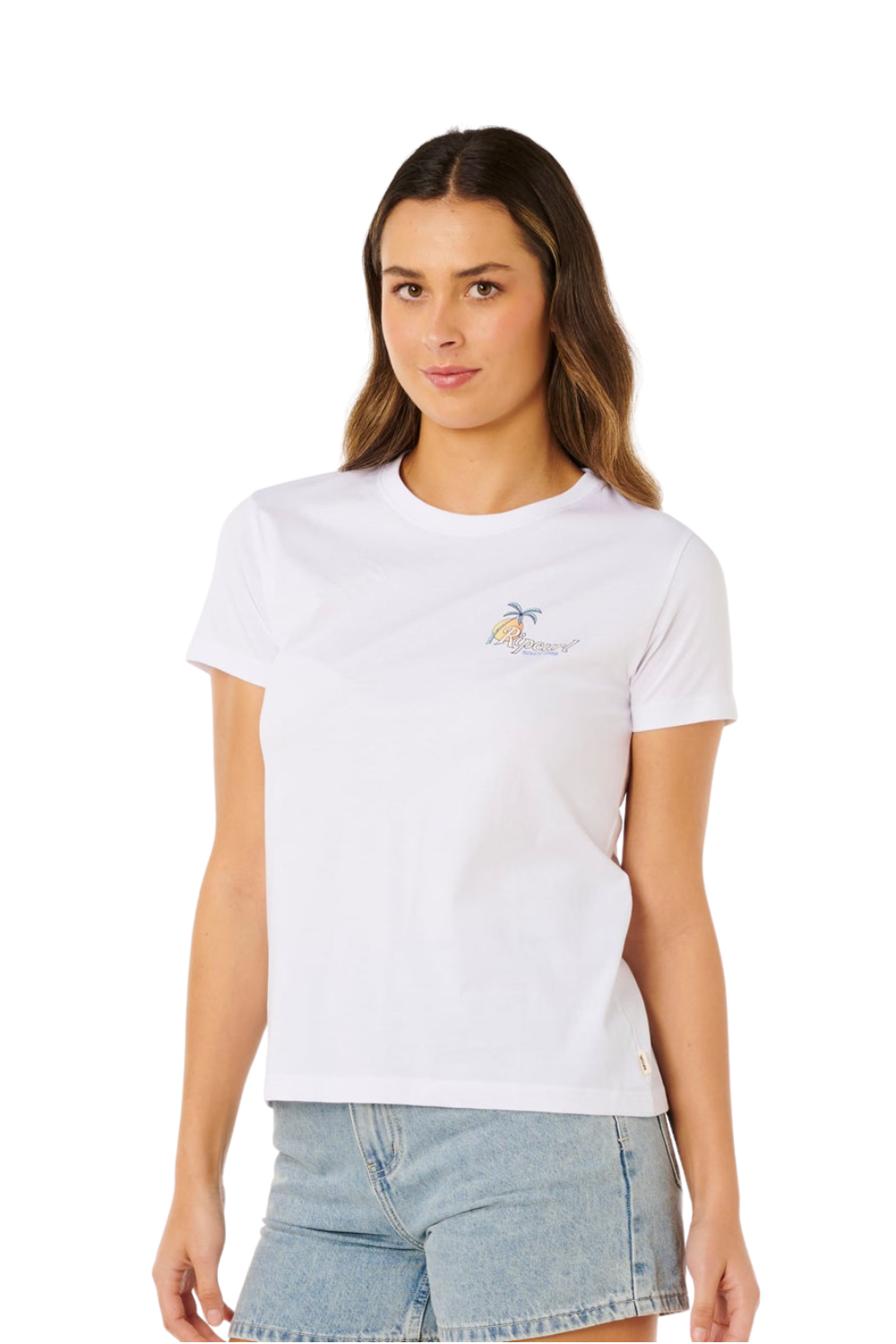 Rip Curl Tide Line Womens Standard T-Shirt Optic White
