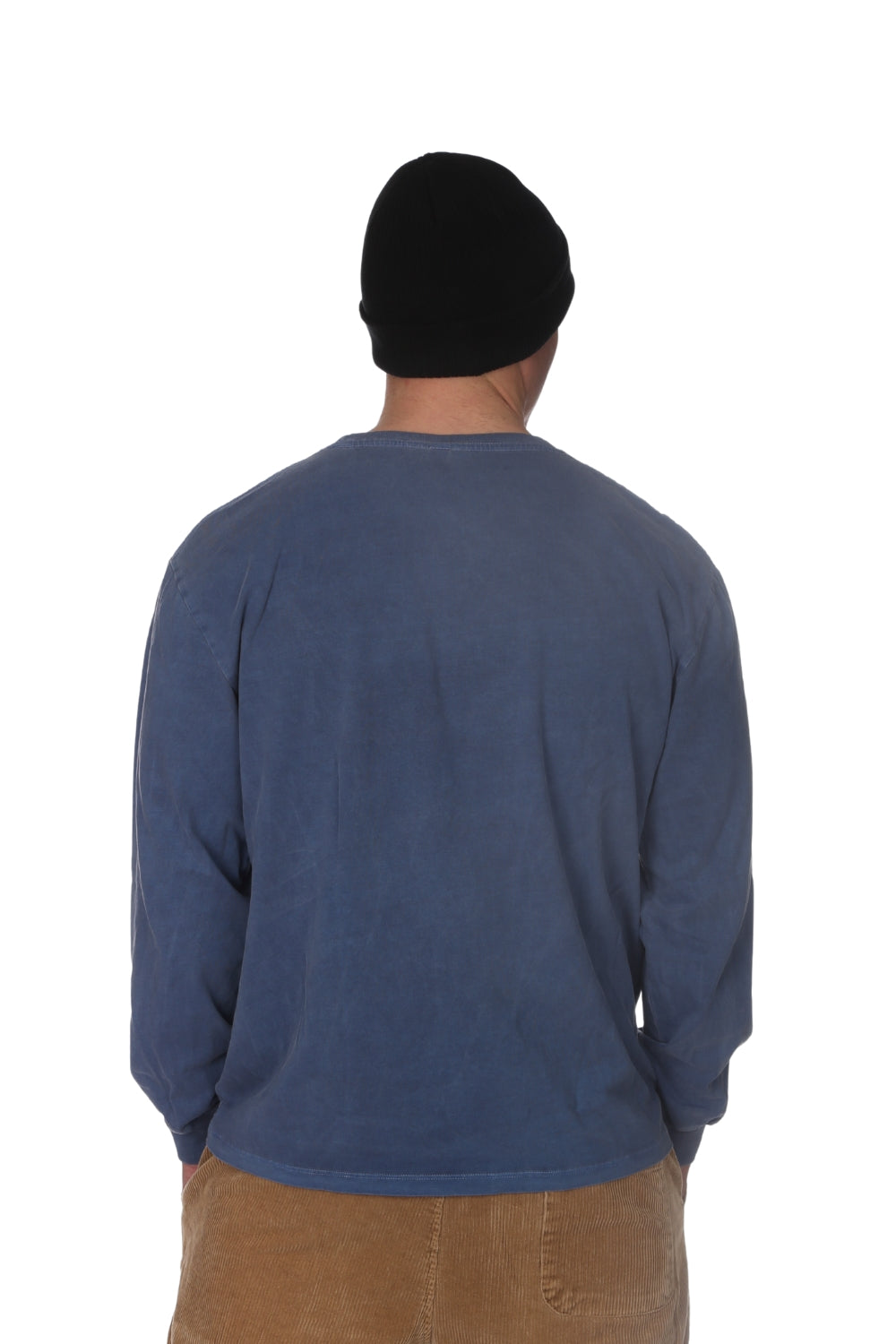 Tiki Seahawk Long Sleeve T-Shirt Blue Dyed