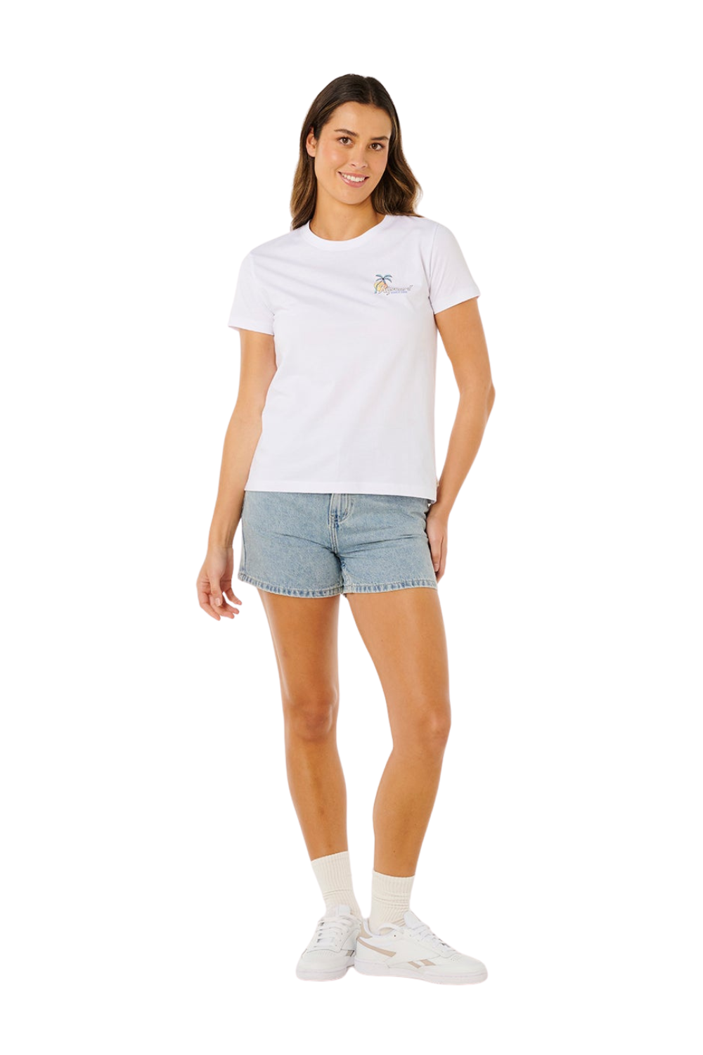 Rip Curl Tide Line Womens Standard T-Shirt Optic White