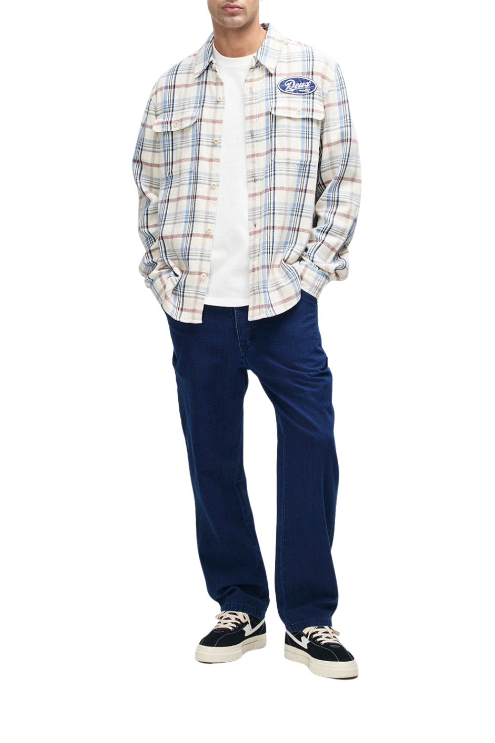 Deus Vacay Mens Check Shirt Natural Check