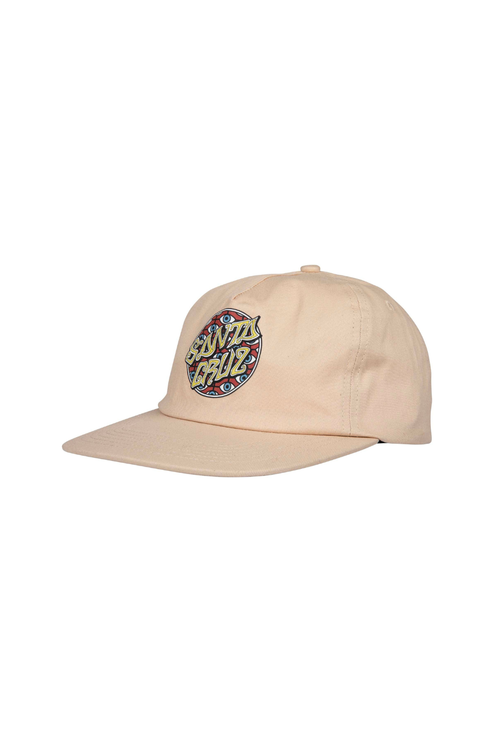 Santa Cruz Salba Eyes Dot Snapback Cap Vanilla