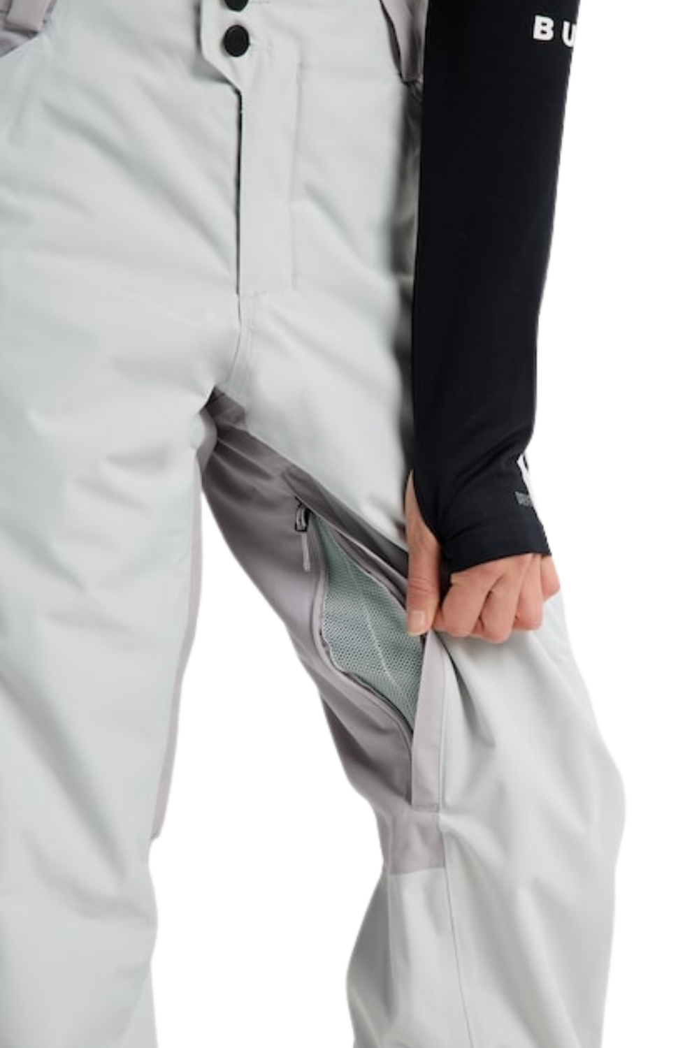 Burton Womens Reserve 2L Insulated Snow Pants Gray Cloud/Washed Lavender