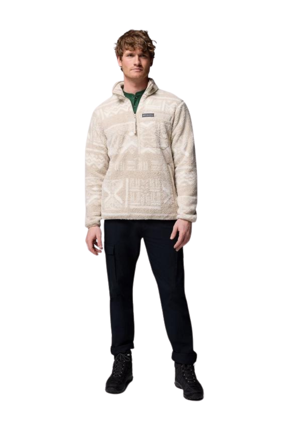 Columbia Winter Pass Reversible Fleece Canoe Dark Stone Peaked Tonal