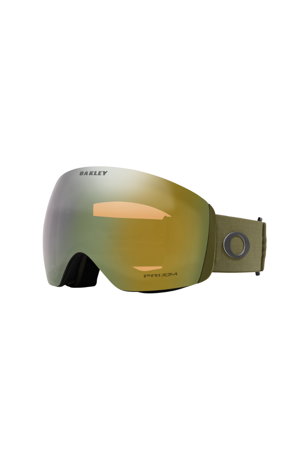 Oakley Flight Deck L Snow Goggles Prizm Sage Gold Iridium Lenses, Matte New Dark Brush Strap