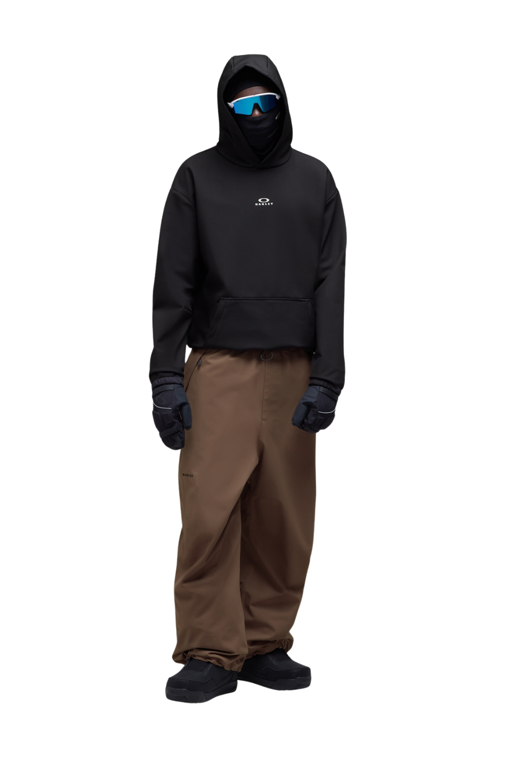 Oakley Wintertide Scratched Mens Sotfshell Hoodie Pitch Black