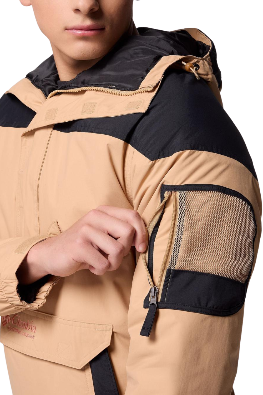 Columbia Mens Challenger II Insulated Pullover Jacket Canoe/Black