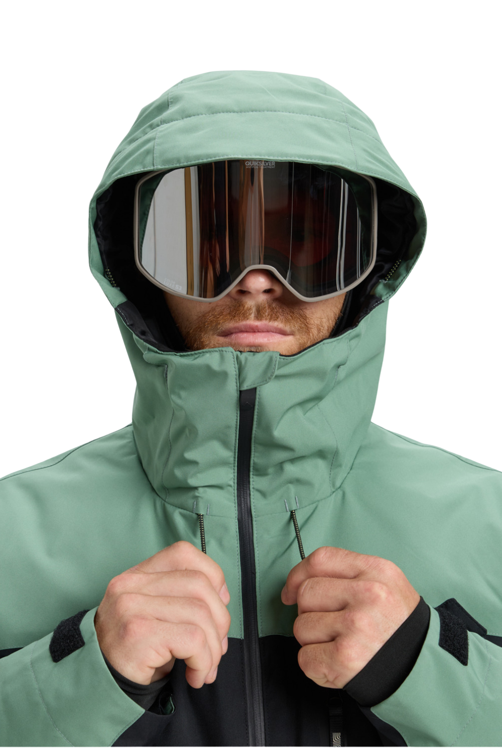 Quiksilver Mens Sycamore Block 20K Technical Snow Jacket Dark Ivy