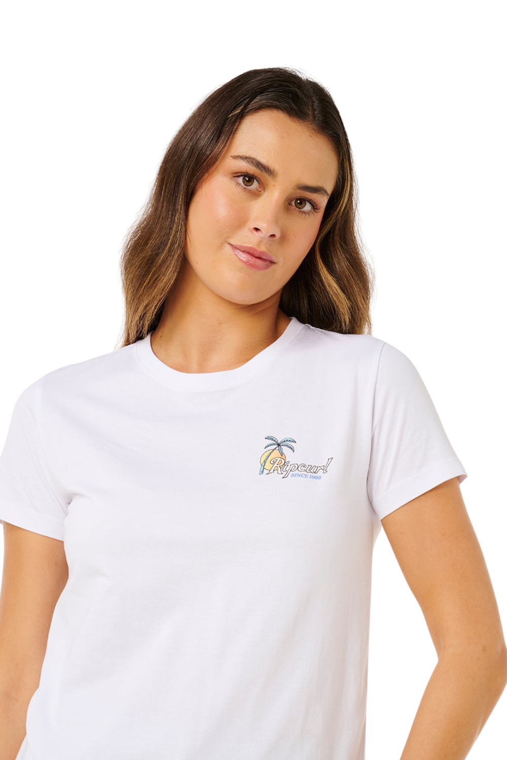 Rip Curl Tide Line Womens Standard T-Shirt Optic White