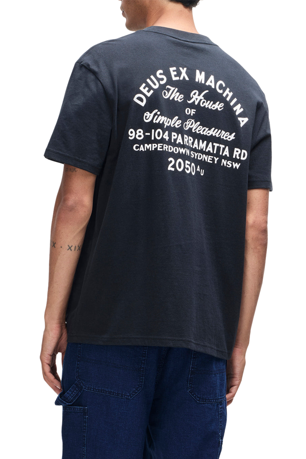 Deus Drovers Dog Mens T-Shirt Black
