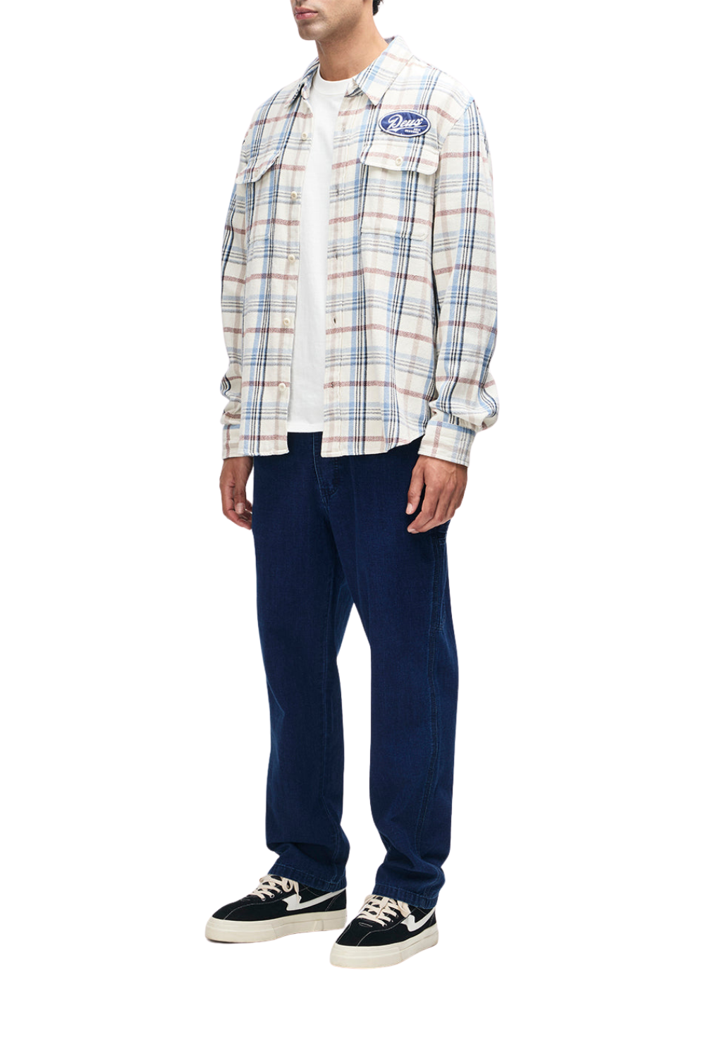 Deus Vacay Mens Check Shirt Natural Check