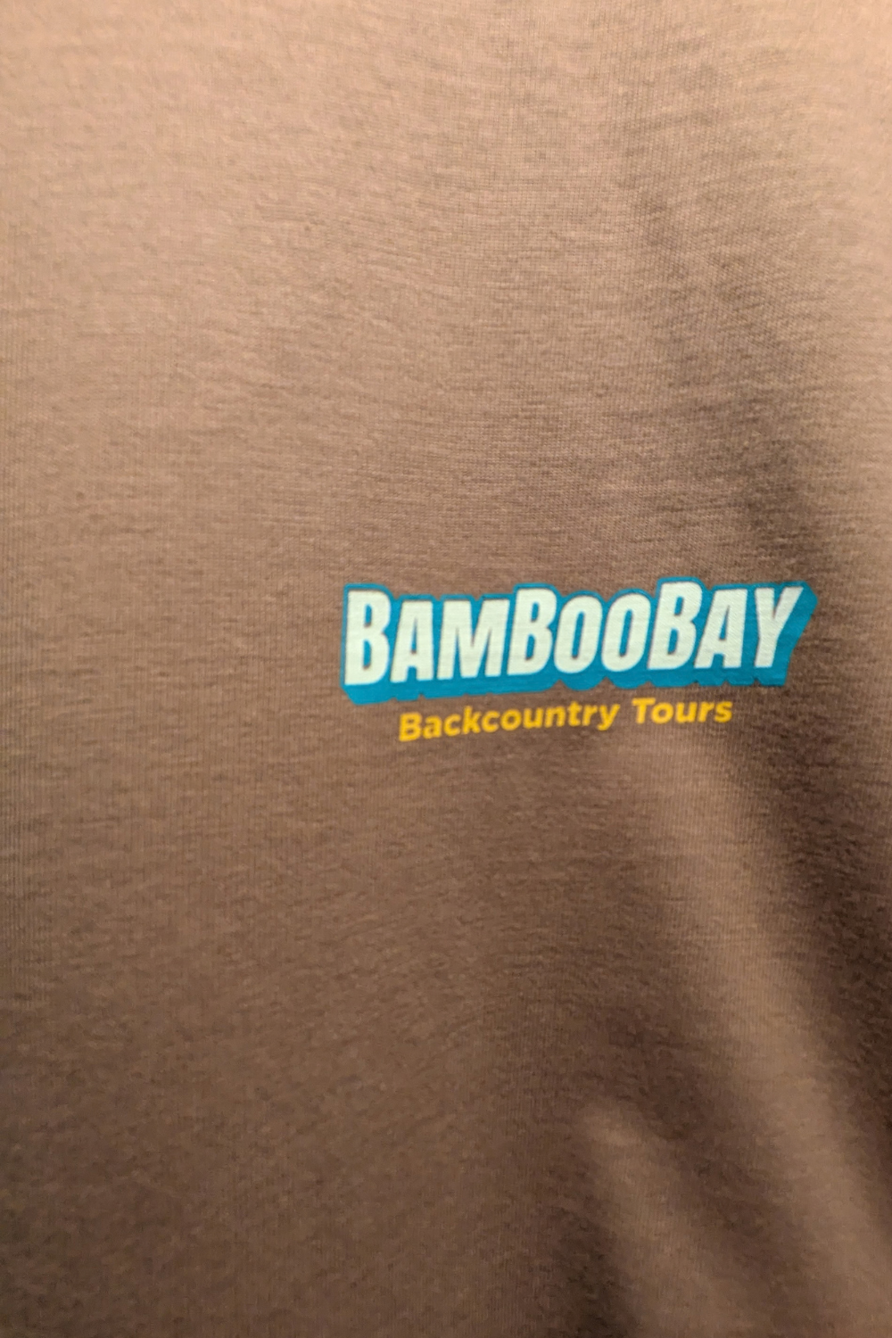 BamBooBay Tours Mens T-Shirt Taupe