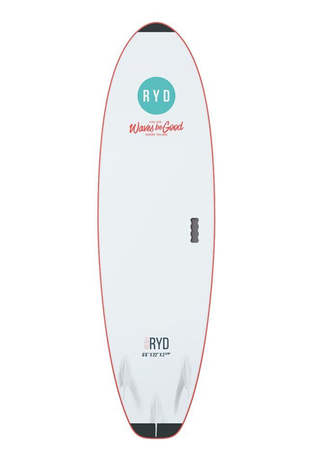 RYD Fresh Soft Top Surfboard Coral