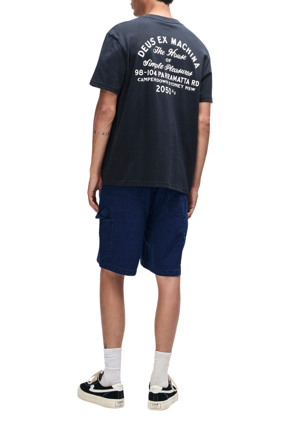 Deus Drovers Dog Mens T-Shirt Black