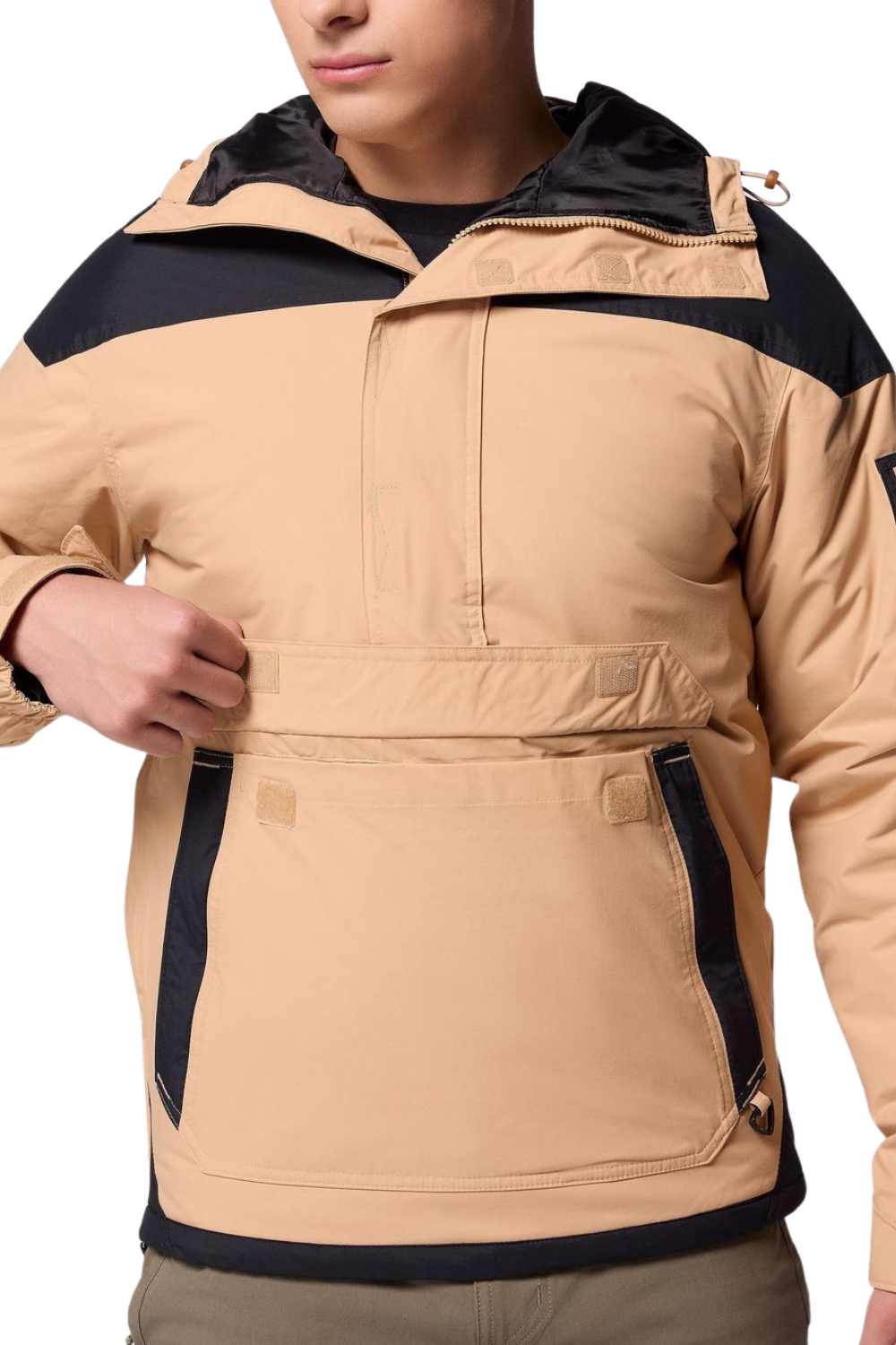 Columbia Mens Challenger II Insulated Pullover Jacket Canoe/Black