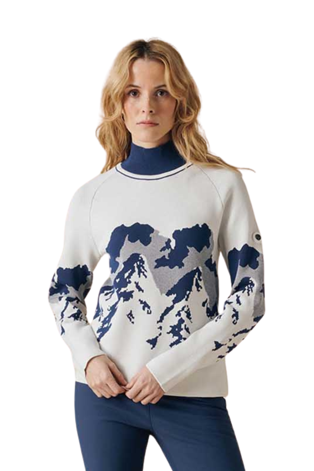 Poirve Blanc Ambre Womens Knit Pullover White