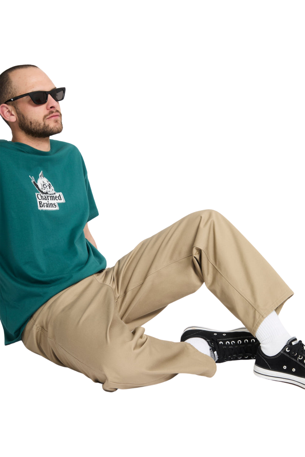 Volcom Freazy Loose Mens Elasticated Waist Trousers Khaki