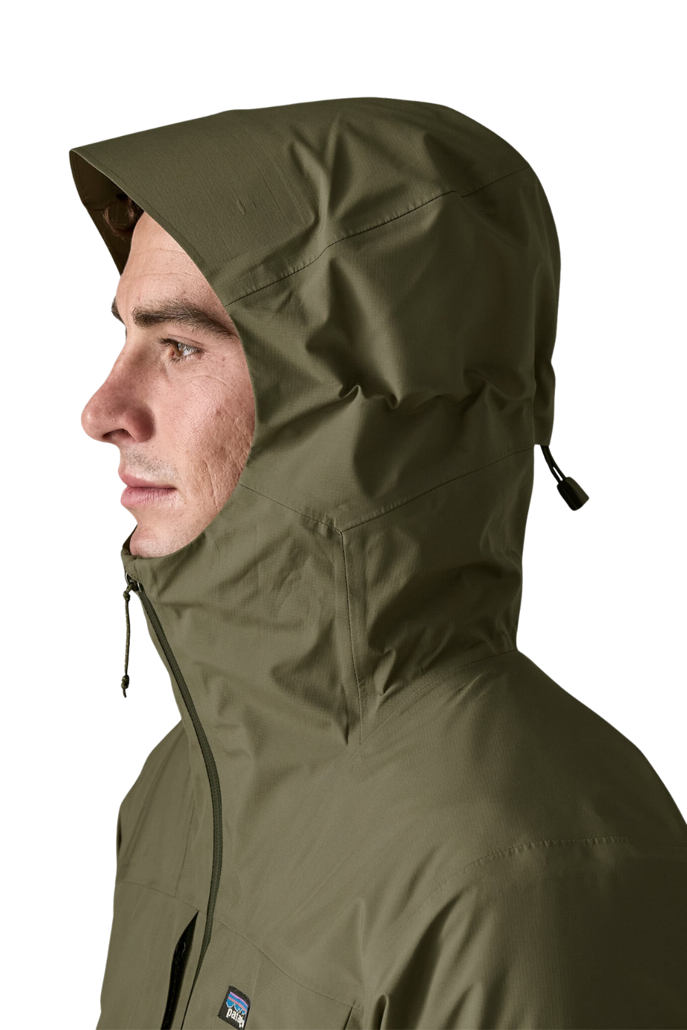 Patagonia Insulated Boulder Fork Mens Rain Jacket Basin Green