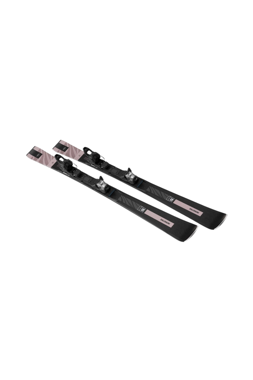 Salomon E S/Max N°8 R Womens Skis + M10 GW L80 Bindings Black/Rose Gold