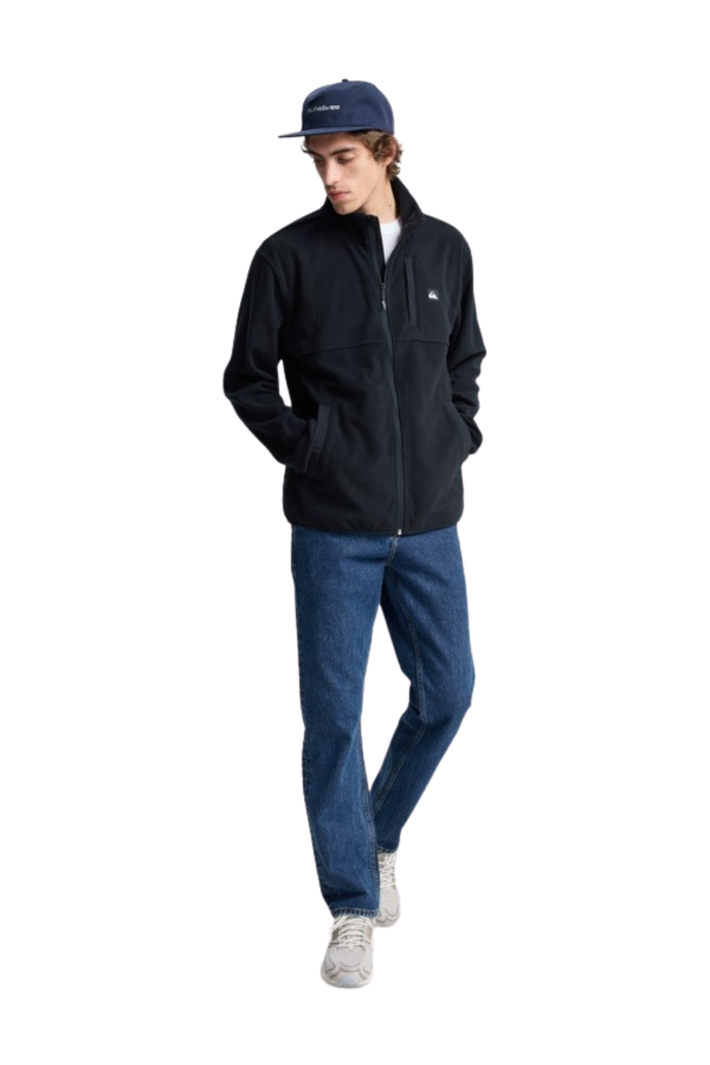 Quiksilver Mens No Destination Full Zip Fleece Black