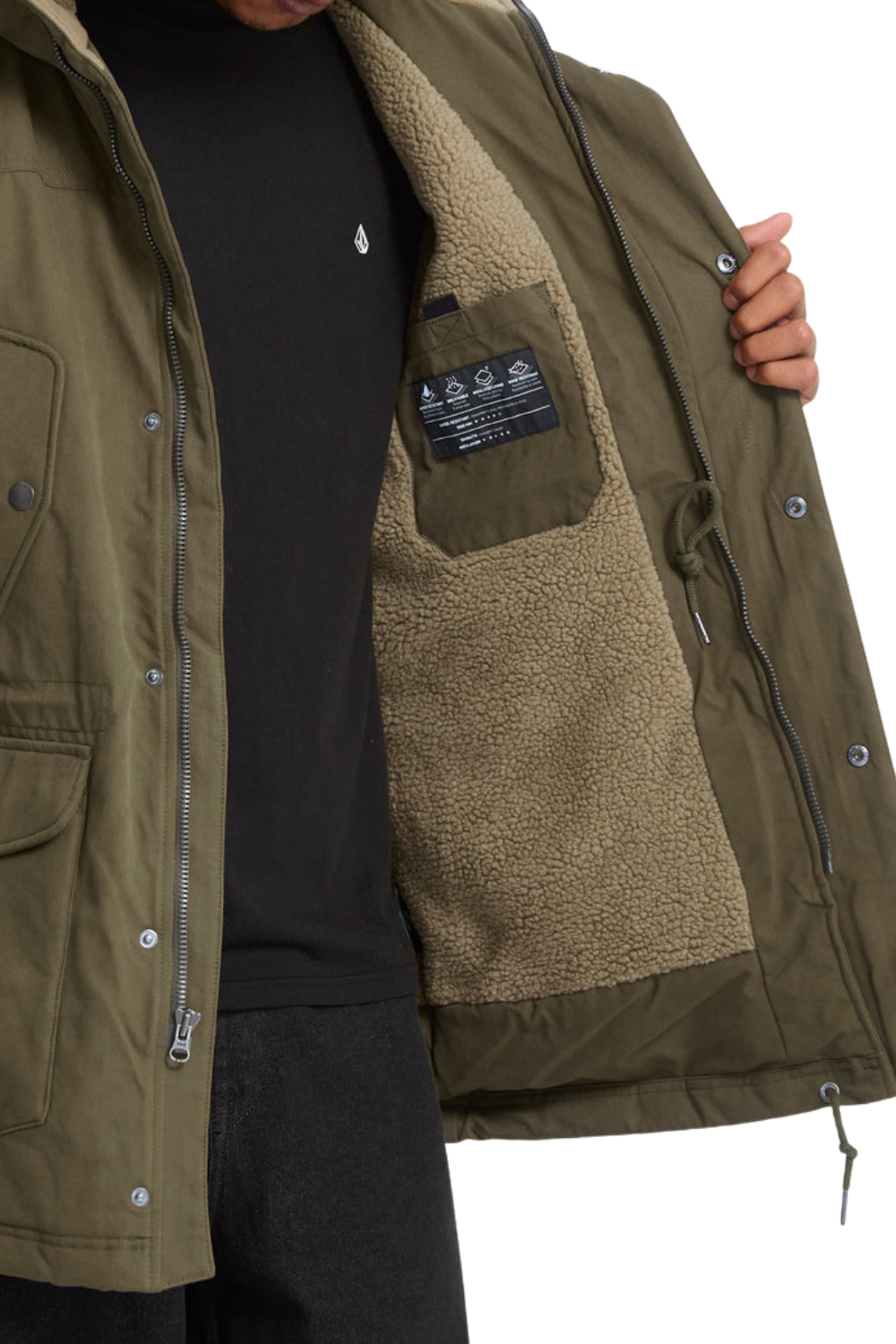 Volcom Starget 5K Parka Jacket Military
