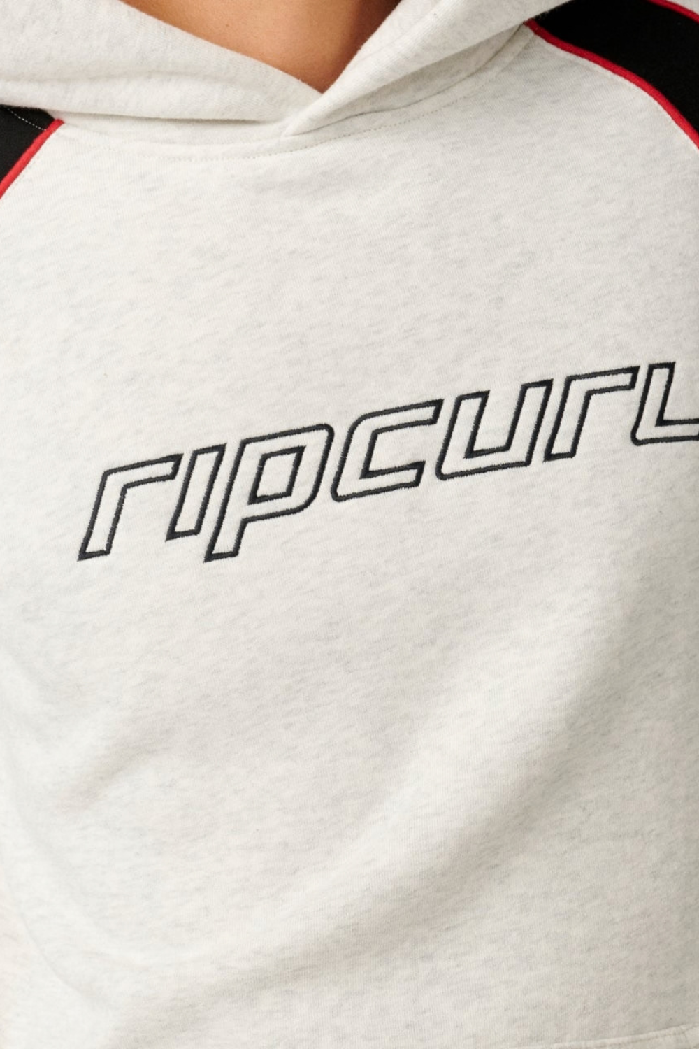 Rip Curl Archive Panel Ride Mens Hoodie Grey Marle