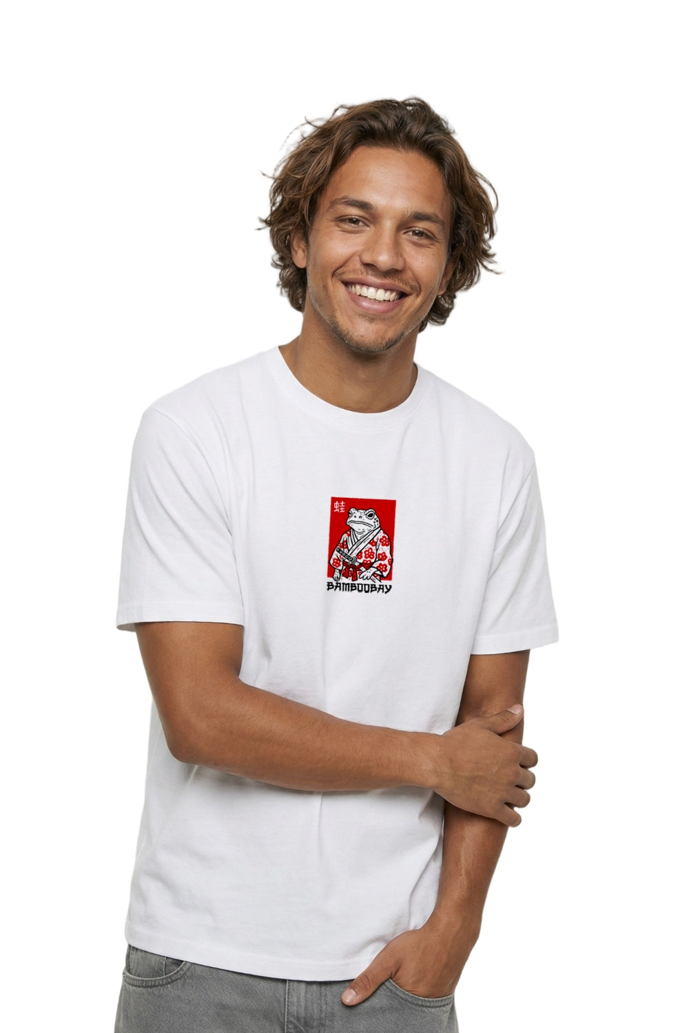 BamBooBay Toad Mens T-Shirt White