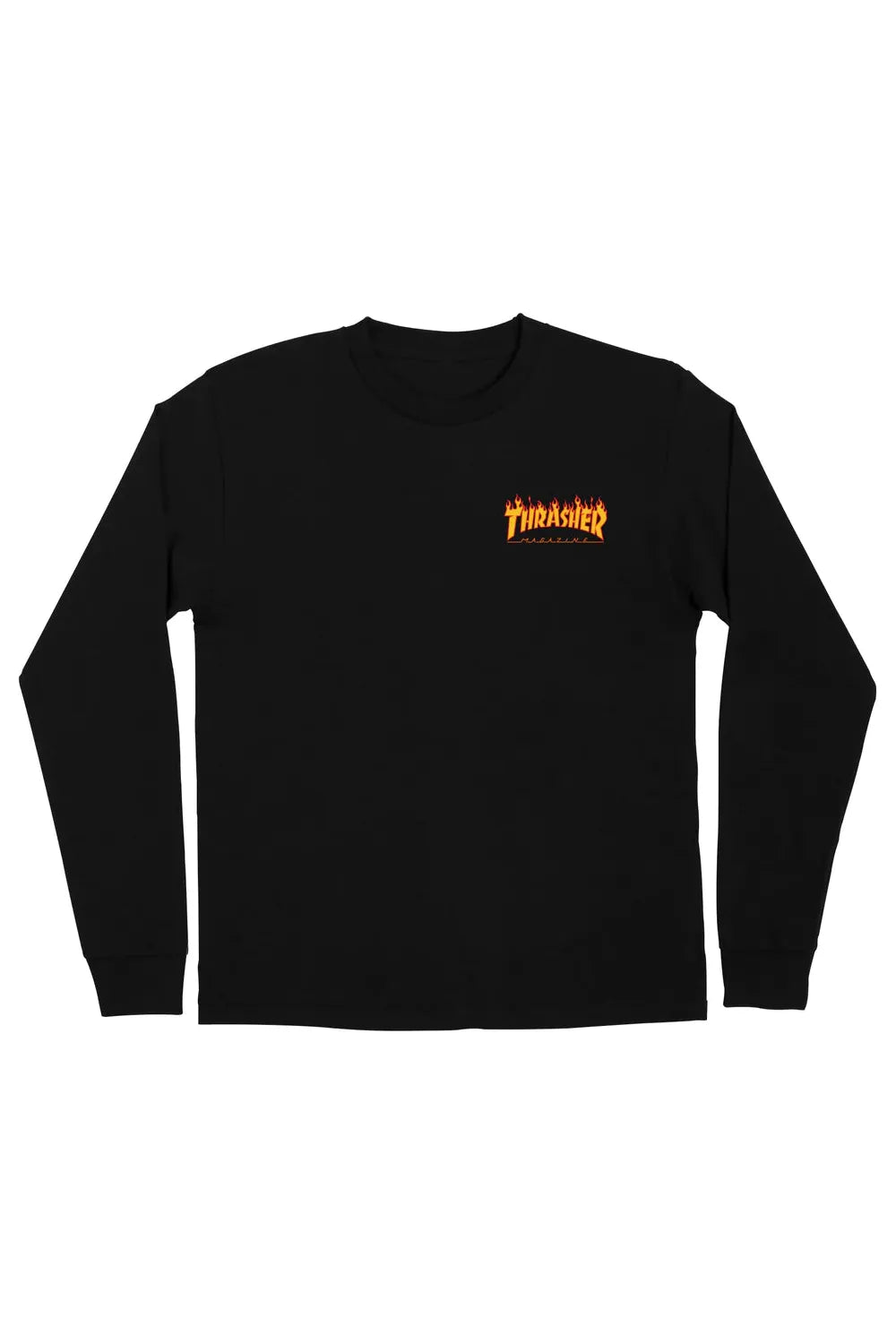 ATTENTIONROWのThin Flame Embroidered Regular Long Sleeve Long sleeve flame shirt online