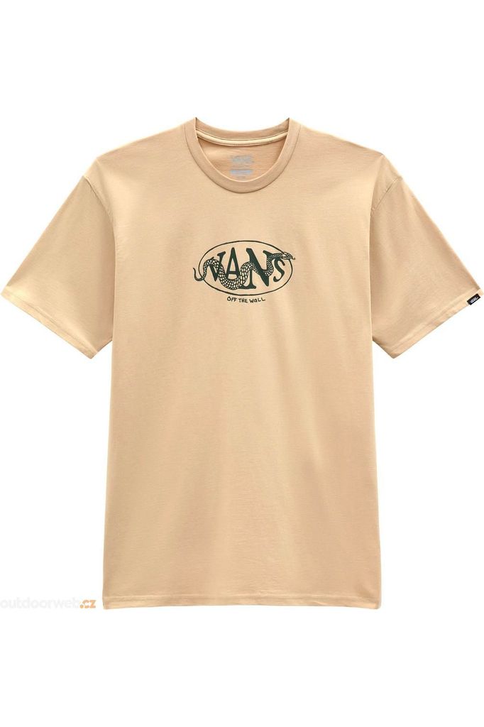 Vans Snaked Center Logo Short Sleeve T-Shirt Taos Taupe