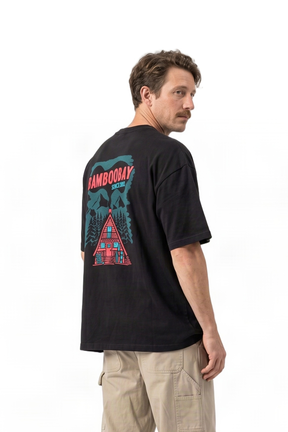 BamBooBay Refuge Mens T-Shirt Black