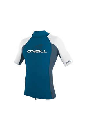 O'Neill Premium Skins Turtleneck Rash Vest Ultra Blue White