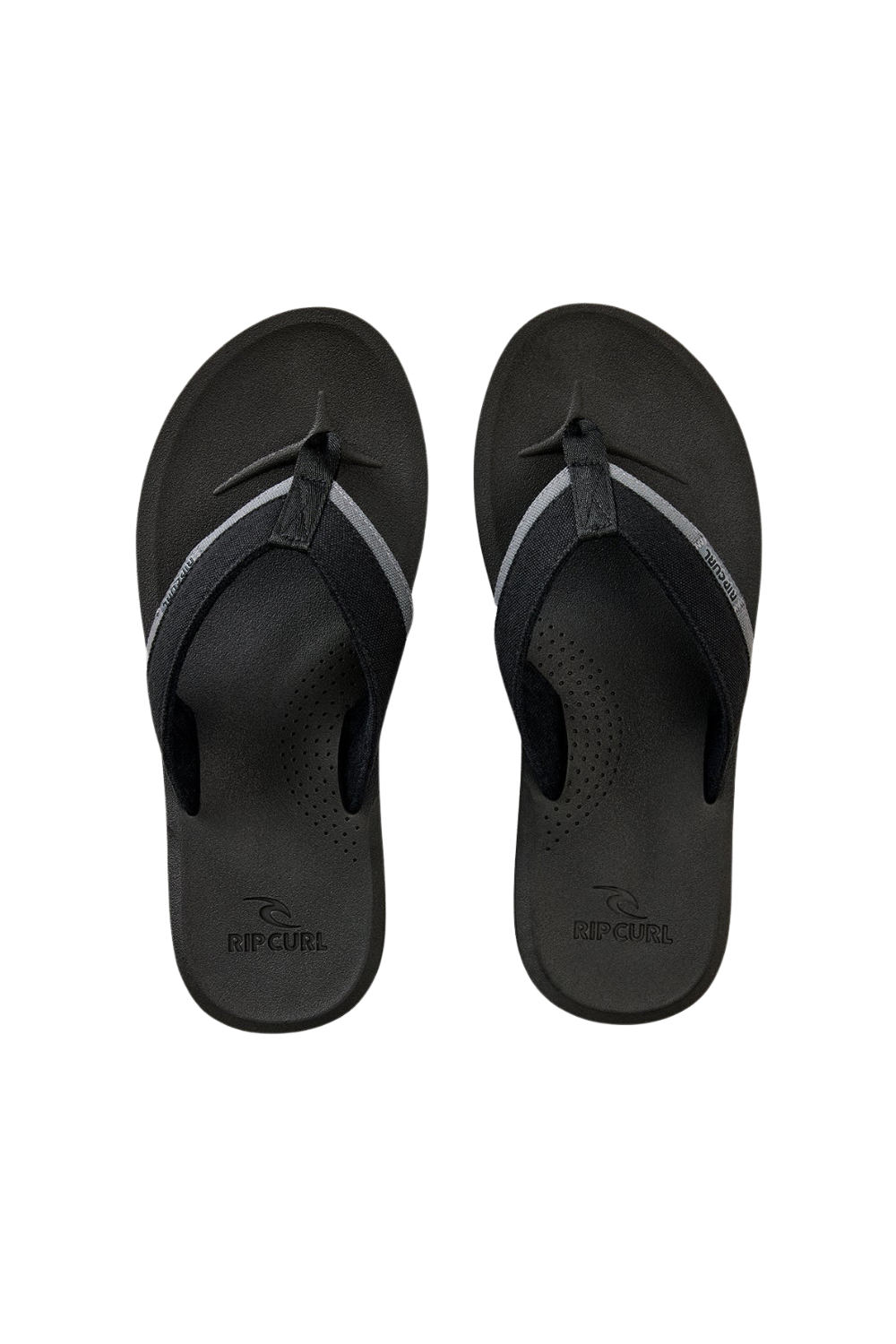 Rip Curl Reactor 2.0 Bloom Mens Open Toe Flip Flops Black